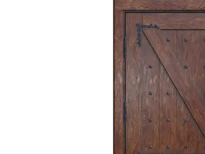 RG DOOR Low-poly 3D model