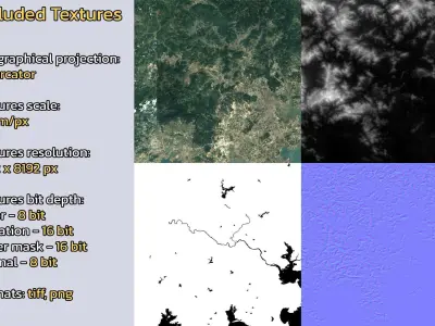 Ximeicun China City Landscape 3D Model 3D model