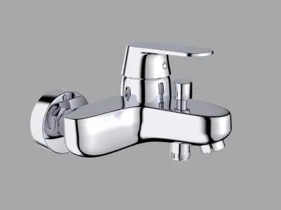 Faucets and shower set 3D model