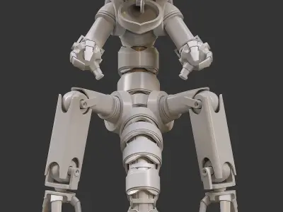 Sci-fi mechanical lizzard 3D model