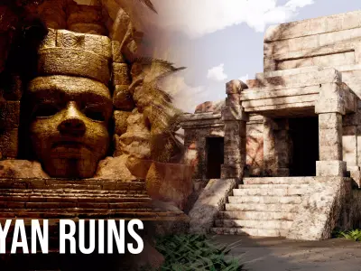 Mayan Ruins Environment Mayan Ruin Mayan Ruin Dungeon 3D model