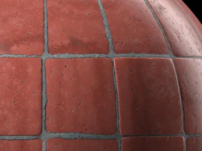 Stone Wall Materials 115- Travertine Tile Stone - Sbsar Seamless Texture