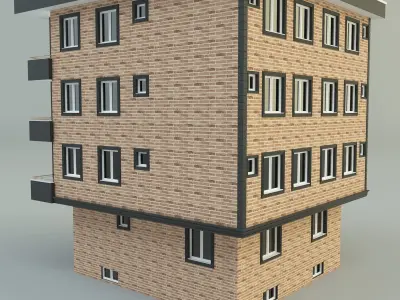 building 13 house model 3D model