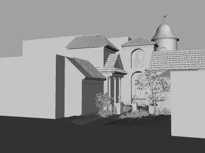 Exterior HR Low-poly 3D model