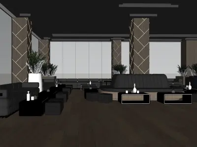 CLUB LOUNGE 3D model
