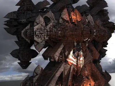 Dantes Inferno Maze structures 4  3D model