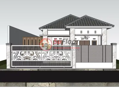 House 9x18m code 655 - Sketchup 3D model 3D model 3D model