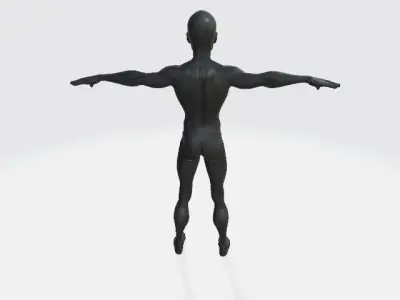 Super black suit 3D model
