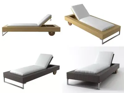 Luxor sunlounger 3D model
