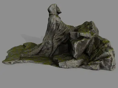Jesus lord of rings Low-poly 3D model