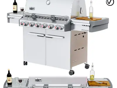 Weber Summit S-670 GBS gas grill 3D model