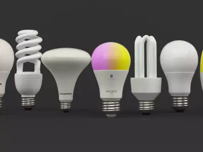 Bulb Collection edison smart light 3D model