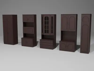 Low Poly Furniture Pack Low-poly 3D model