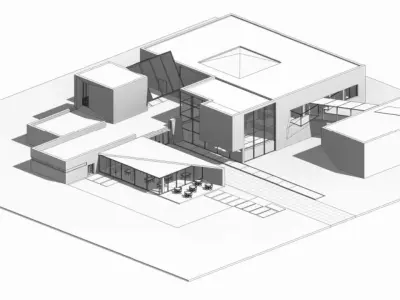 library Project on revit 3D model