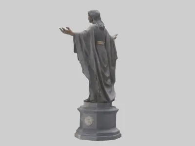 The Path of Freedom statue model Low-poly 3D model