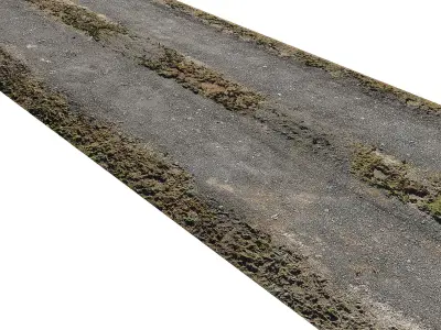 Ultra realistic Road Scan 3D model