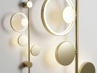 Wall light LIDVOR Lampatron Low-poly 3D model