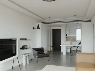 apartment interior scenes      3D model 7