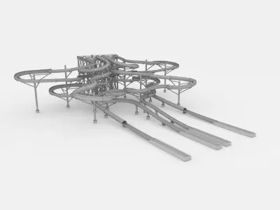 Waterpark Slide 9 3D model