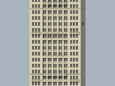 Park Row Building 3D print model
