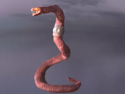 Viper Statue 1 3D model