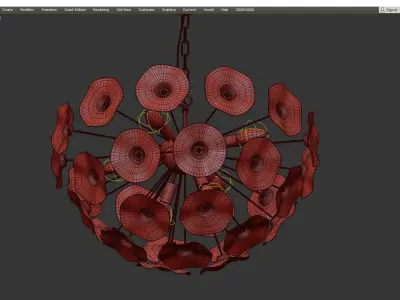 KENDARI CHANDELIER Low-poly 3D model