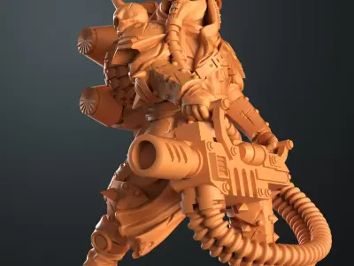 Traitor veteran squad x13 3D print model