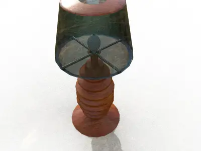 Table lamp 10 Low-poly 3D model