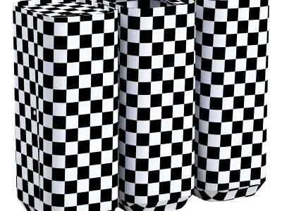 Trash Can Low-poly 3D model