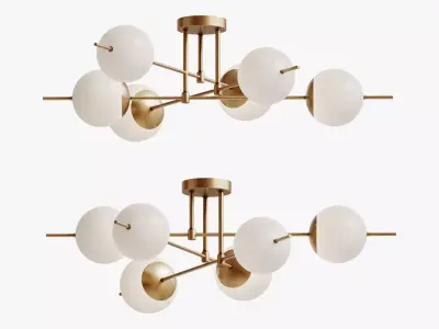 Ceiling lamp Damask 3D model