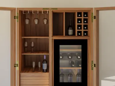 Cambusa - Wine Glass Fridge - Jumbo 3D model