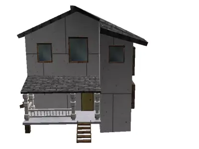 Houses house Low-poly 3D model