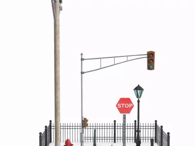 Street Elements 3D model