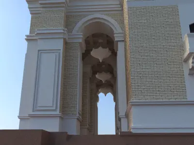  3D architecture model theater of Alisher Navoi 3D model