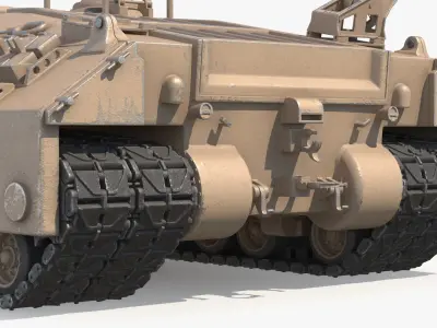  WWII Era Assault Tank Desert Color 