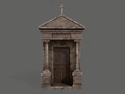 Old Mausoleum Low-poly 3D model