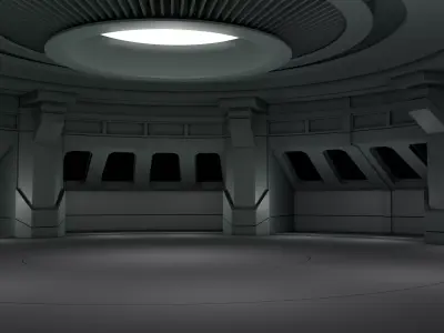 Sci Fi Interior corridor  3D model