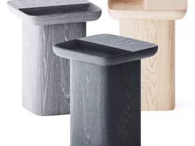 Stage Square Solid Wood Coffee Table by Hc28 Cosmo 3D model