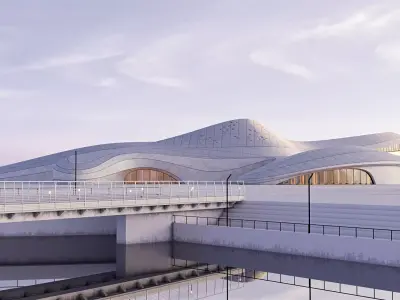 Futuristic building 52 3D model