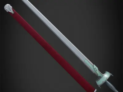 Sword Art Online Asuna Lambent Light Rapier for Cosplay 3D print model