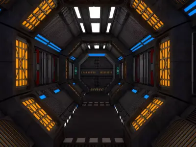 Sci Fi Interior 3D model