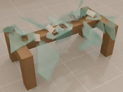 Destructible Props Pack Low-poly 3D model