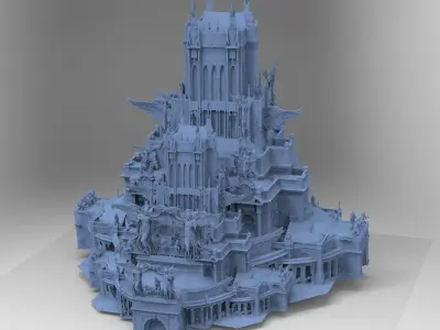 Final fantasy street Hall 8  3D model