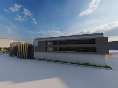 Futuristic Skyscraper-Building office-Modern office 3D model buy