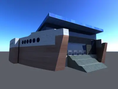 Hamad Aquatic Centre Aspire Doha Qatar 3D model