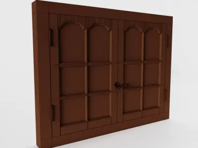 Antique Victorian Window Low-poly 3D model
