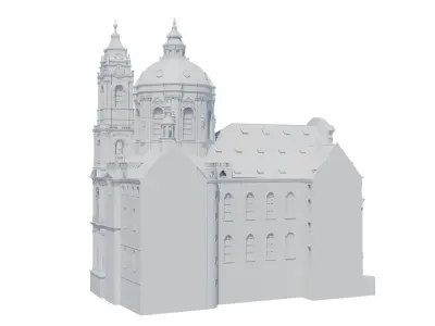 Prague church 3D print model