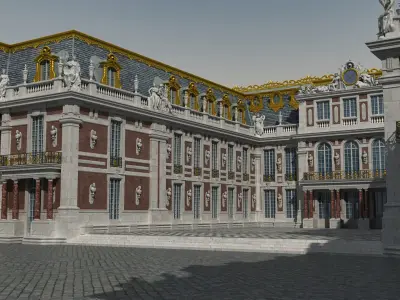  Versailles Palace Entrance Side 