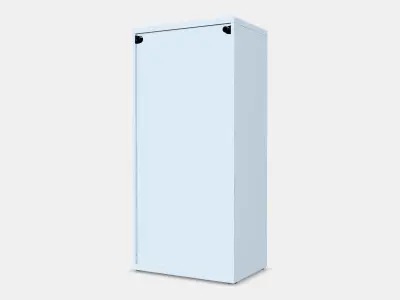 BESTA Shelf unit with doors 10 Low-poly 3D model