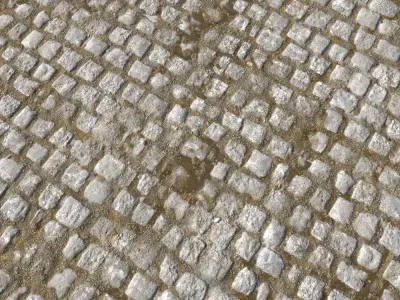 Cobblestone Road 8 PBR Texture